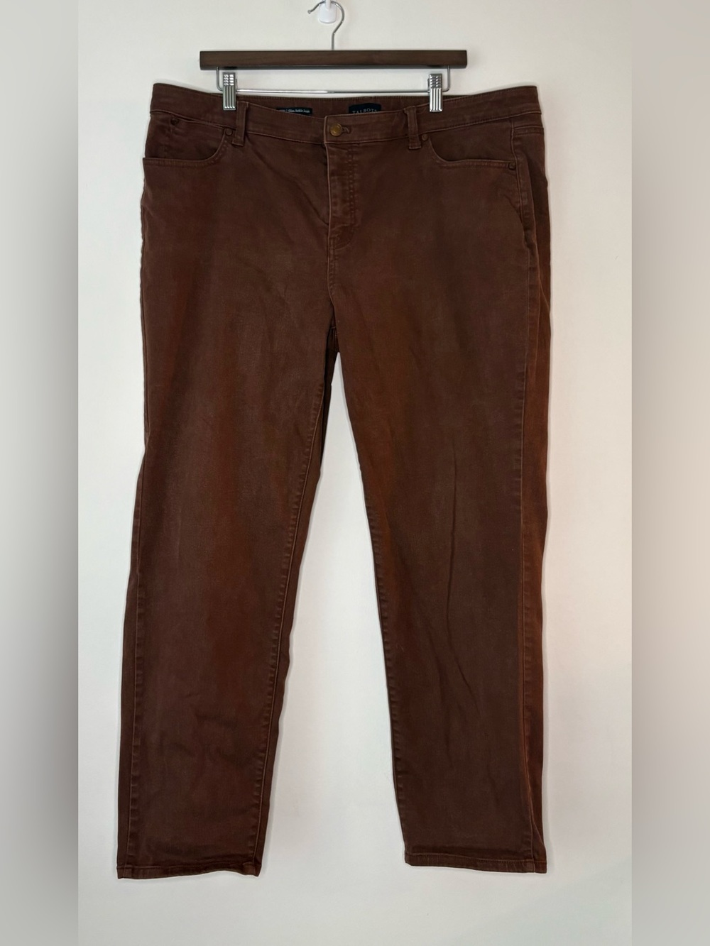 Talbots Rust Brown Slim Ankle Jeans 18W